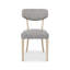 19cm H Fabric Upholstered Side Chair in Grey-864249892
