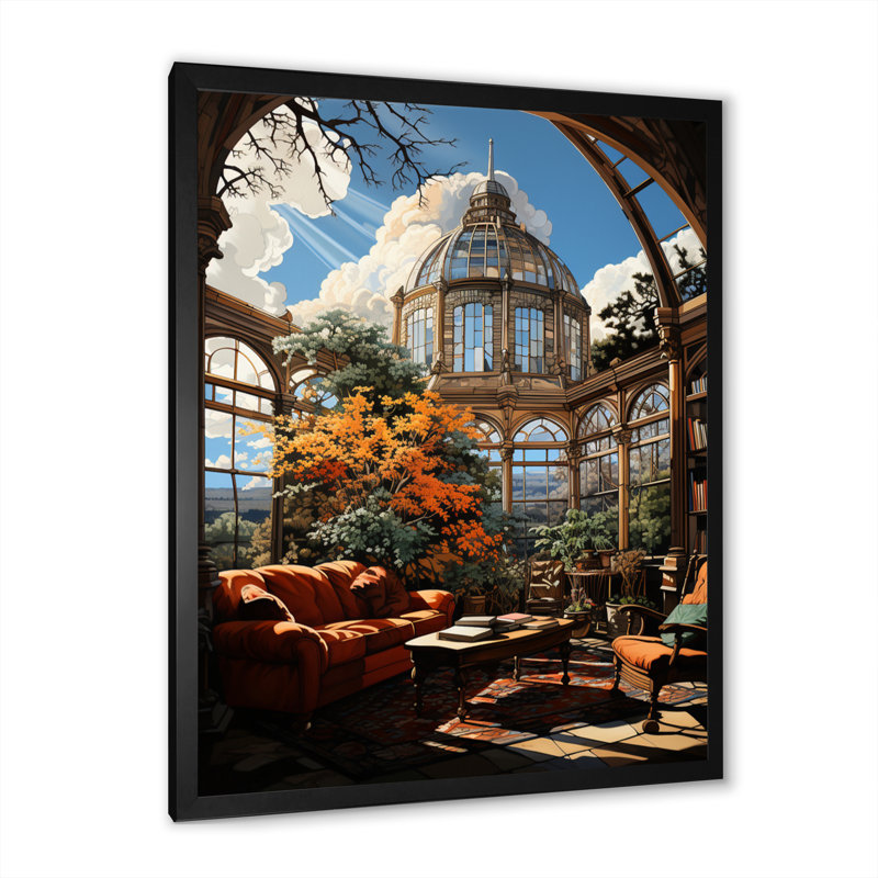 «Ceaira Lib bibliothèques Literary Haven V», reproduction sur toile, Cadre photo noir, H 32 po x l 16 po x P 1 po