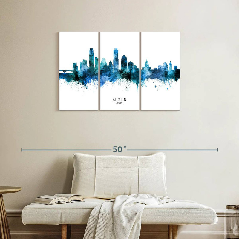 Rorry Austin Texas Skyline I, 24" H x 38" W