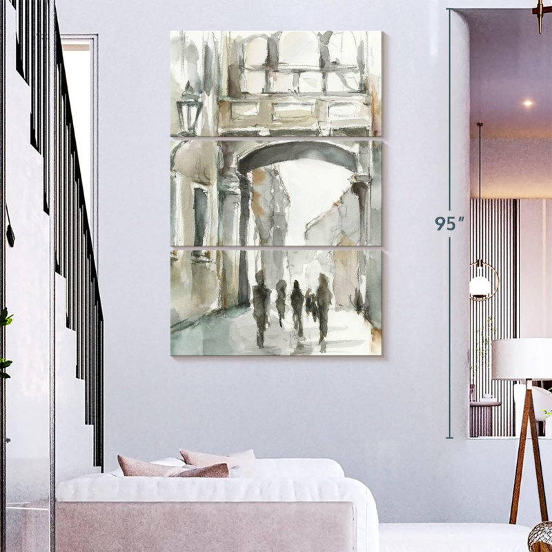 Aquarelle de Sireci, études sur l'arche I, H 32 po x l 20 po