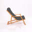 Chaise de jardin en bois de hêtre massif, 19,7 po x 31,9 po x 19,7 po | Sans vernis, peinture de préservation du bois à base d'eau | Gris et couleur naturelle | Conception durable et écologique idéale pour la détente en plein air et l'utilisation sur la terrasse-86931919