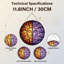 Panneau de vitrail 12 "H Sun and Moon-1523923296