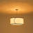 Montelle 4-Light Dimmable Drum Fabric Chandelier,