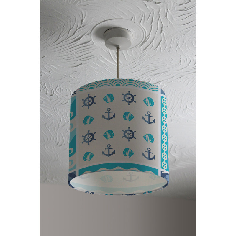 Cotton Drum Lamp Shade ( Uno ), 22cm H x 25cm W x 25cm D
