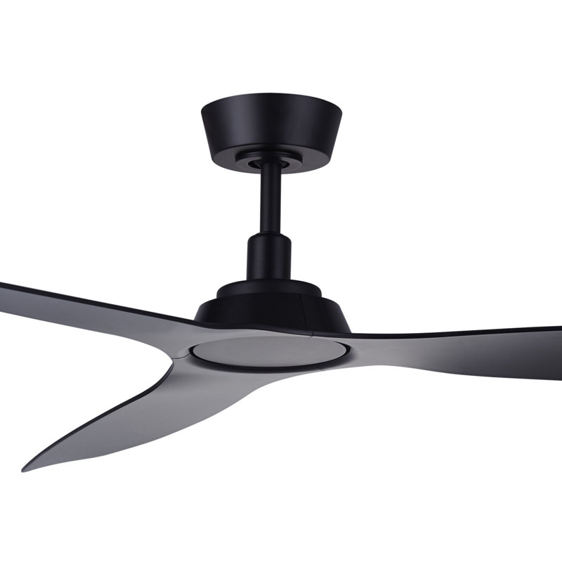 Harith 132cm Ceiling Fan, Black, Black