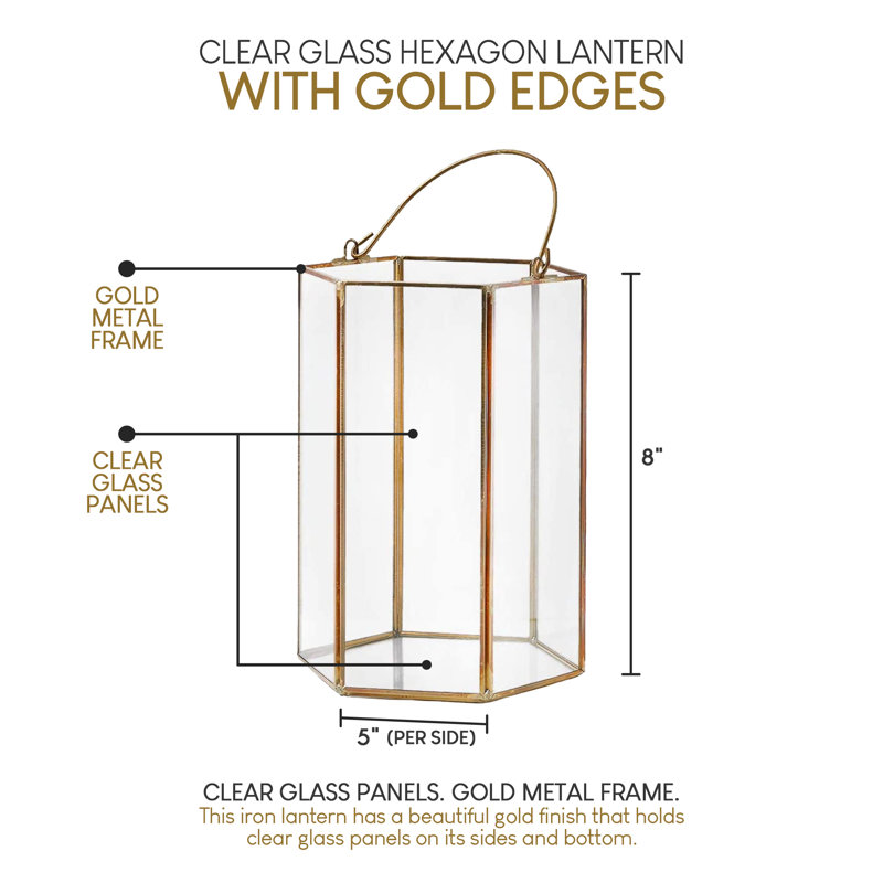 8'' H Tabletop Lantern