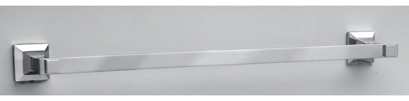 Lloyd 26.1875" Wall Mounted Towel Bar, Polished Chrome