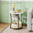 3-Tier Round Side Table with Charging Station