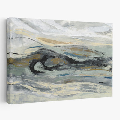 Estuaire - Abstrait beige noir brun