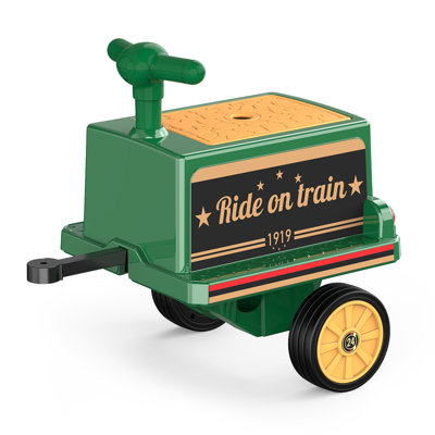 Kids Train Carriage W/ Storage Box, Handlebar, 1 Seater Fit-onto Anpabo 12v Ride On Train