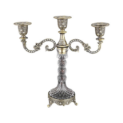 Bougeoirs en métal de style européen