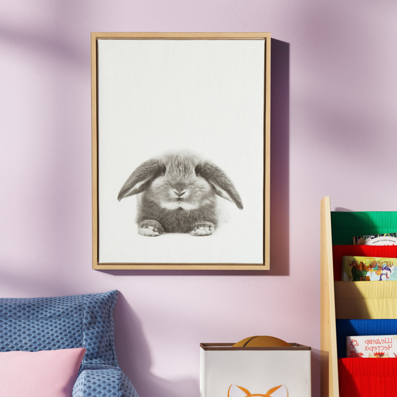 Reproduction d'art sur toile, "Lapin" par Simon Te of Tai, Naturel