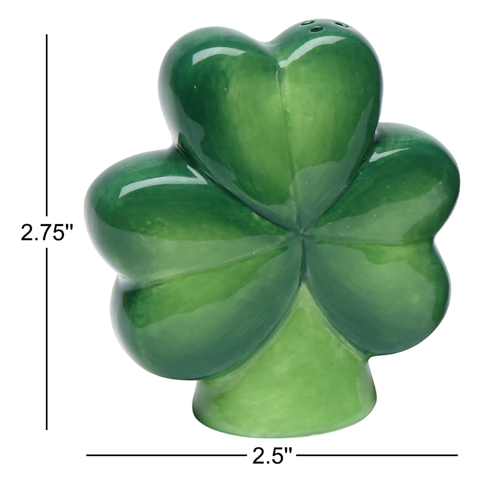 Cosmos Gifts Shamrock Salt and Pepper Set