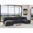 Annai 129" Wide Reversible Modular Corner Sectional with Ottoman-1343680516