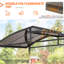 Pavillon de jardin en acier pour barbecue l 8 pi. x P 5 pi.