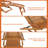 Ashja Outdoor Acacia Wood Chaise Lounge