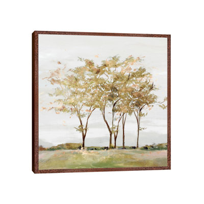 Golden Acre Wood 1 Piece Wall Art on Canvas