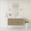 Meuble-lavabo flottant 48 po avec lavabo, armoire de rangement murale, lavabo en résine et tiroirs à fermeture en douceur 48 po
