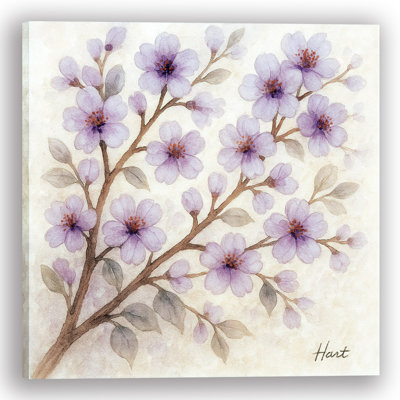 Éveil printanier - art mural aquarelle