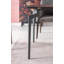 Bow Solid Wood Top Metal Base Dining Table-90479058