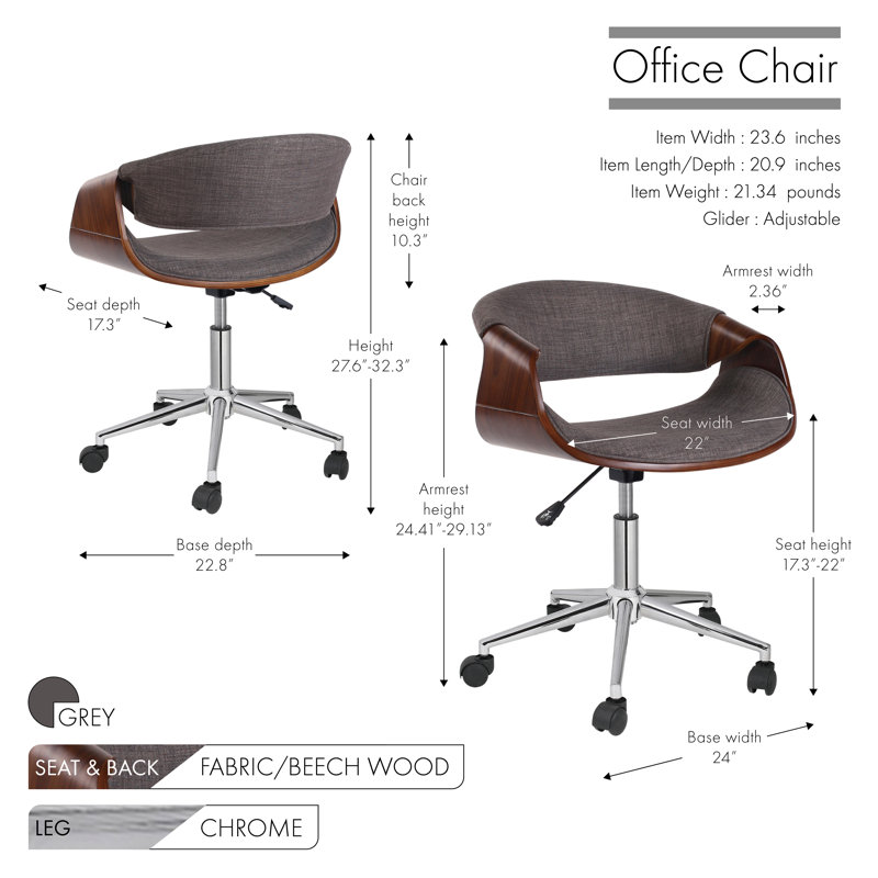 Office Chair, Grey