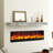 Aldobrando 48" Handmade Fireplace Mantel Shelf Mirrored Glass Wall Floating Shelves-1191259600