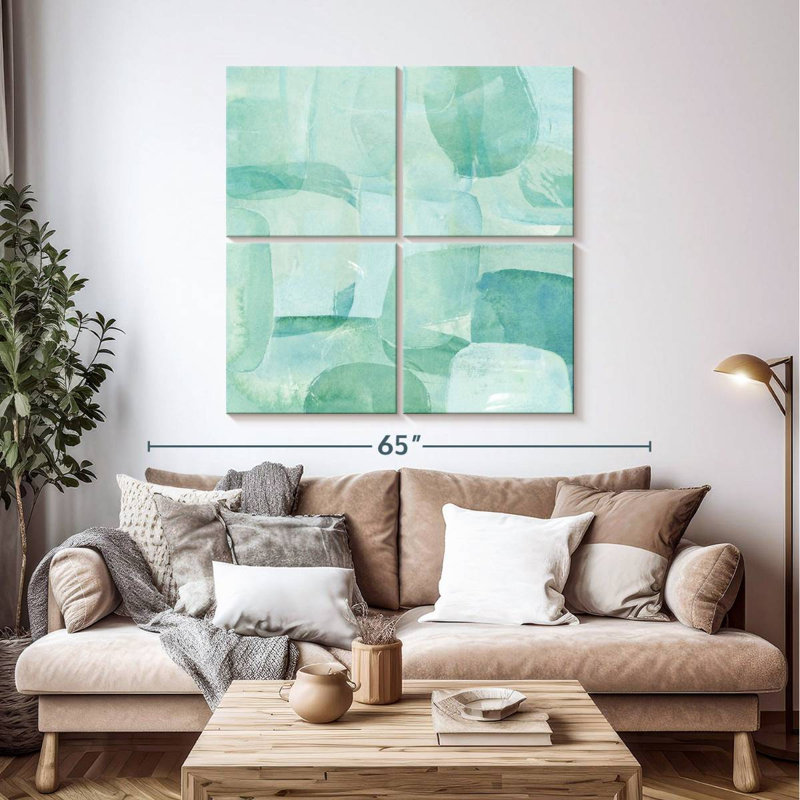 Avery Sea Glass Reflection II, H 45 po x l 45 po