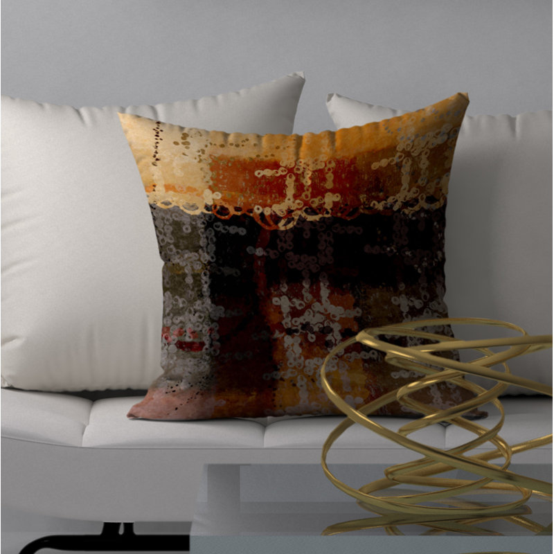 Housse de coussin carrée/insert, 18 po x 18 po
