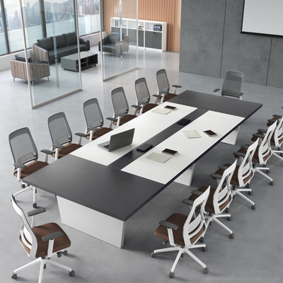 Modern Executive Ergonomic Conference Table With Cable Management And Versatile Design