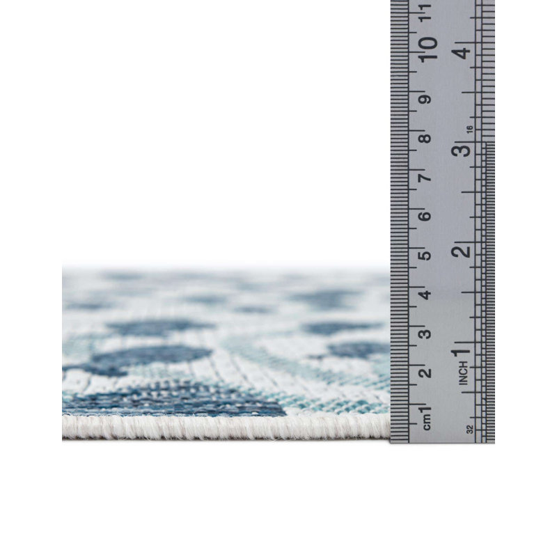 Tapis intérieur / extérieur d'extérieur Coastal, Carré 5 pi 3 po