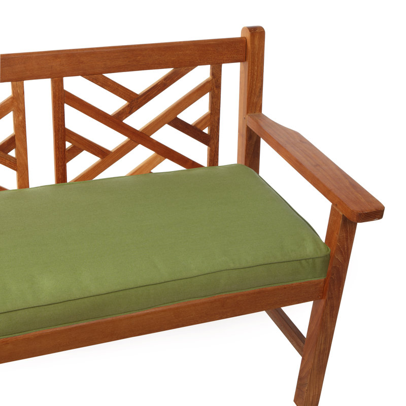 Osprey Outdoor Sunbrella Bench Cushion, 60" W x 19" D, Spectrum Cilantro Sunbrella® Plainweave