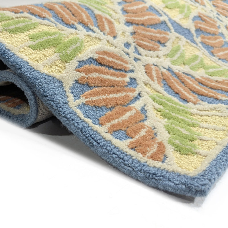 Quartet Hand-Tufted New Zealand Wool Area Rug High-Low Textured, 6' x 9'