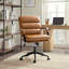 Chaise de bureau pivotante inclinable en cuir Anagrace-469467478