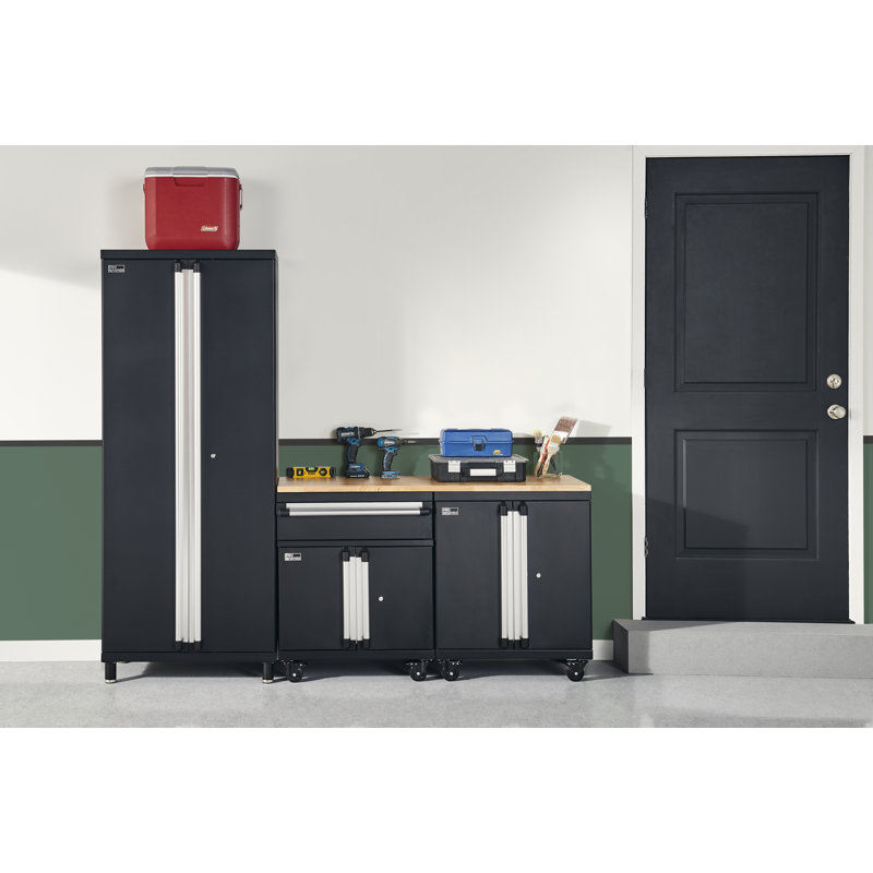 Ensemble d'armoire et d'établi 4 pièces ProGarage