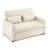 Modern Linen Upholstered Reclining Sleeper Sofa Bed-1375822764