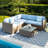 Ensemble de conversation avec coussins 4 pièces pour patio-1270250503