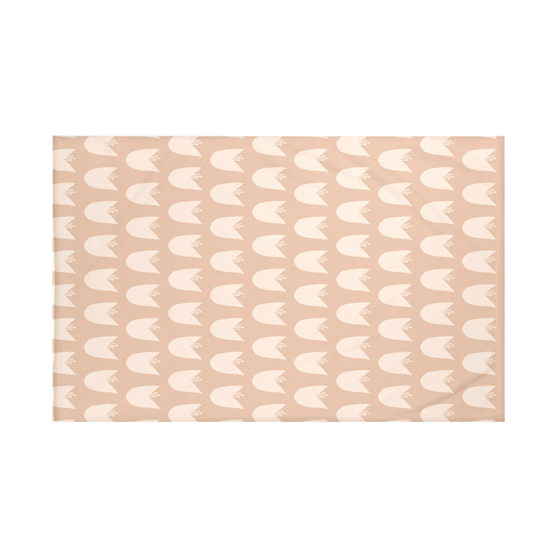Jeté de tulipes, L 60 po x l 50 po, Beurre d'amande (taupe)