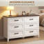 Commode pour la chambre à coucher avec 6 tiroirs pour le salon, le placard, la buanderie