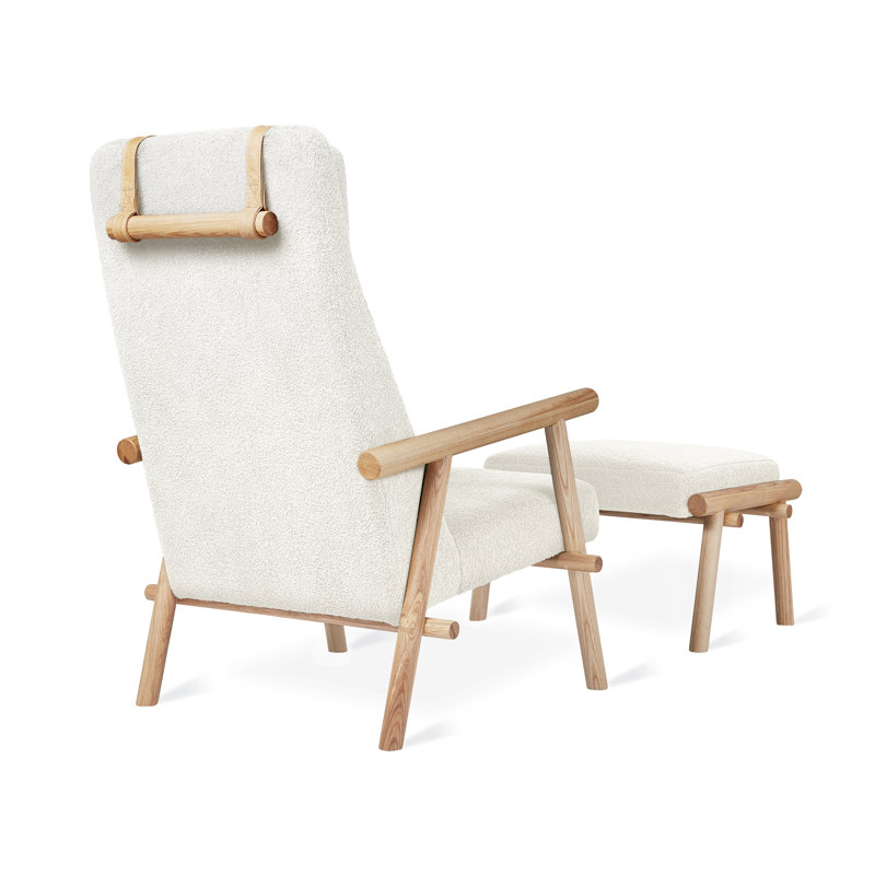 Labrador Chair and Ottoman, Auckland Willow 100% Polyester