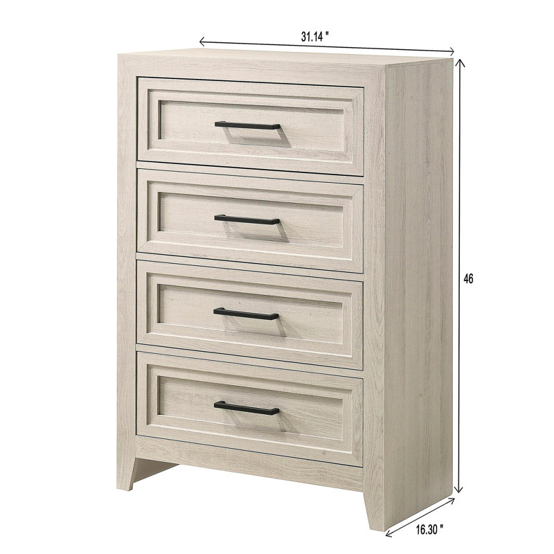 Commode contemporaine à 4 tiroirs 1pc