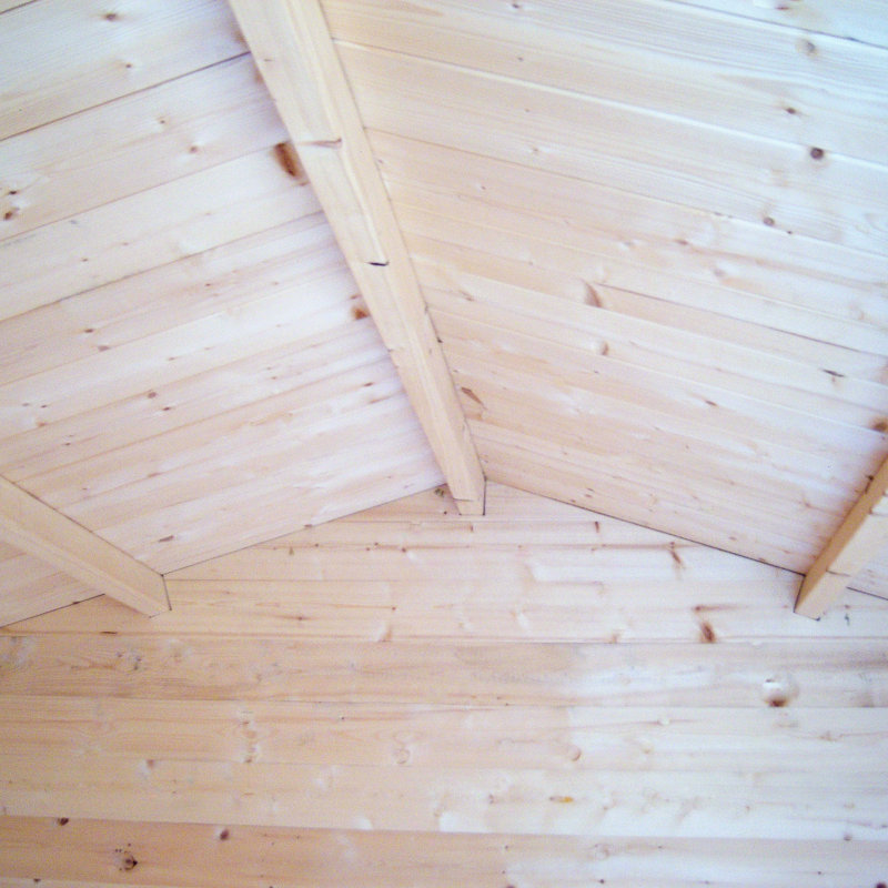Danbury Log Cabin Garden Shed, 250cm H x 213cm W x 213cm D