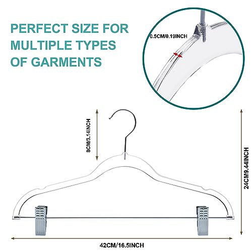 Plastic Hangers With Clips