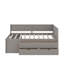 Lit de jour simple avec tiroirs et tablettes-813315601