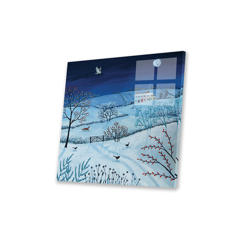 «One Snowy Night» par Jo Grundy - impression non encadrée, H 36 po x l 36 po x P 0,25 po