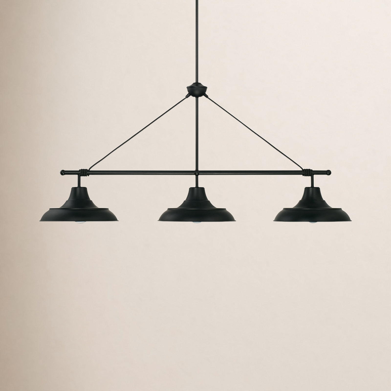 Ezo 3 Light Metal Dimmable Pendant