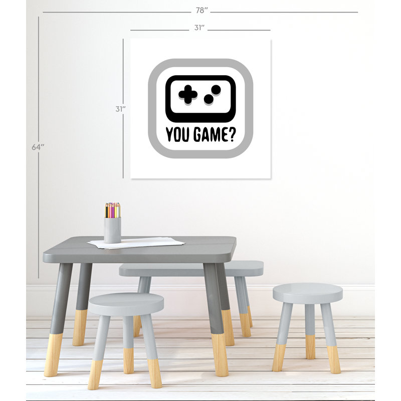 «You Game», impression sur papier, H 36 po x l 24 po x P 1 po