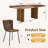 Double Robust Flutted Pedestal Dining Table Set-112473212