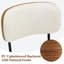 74CM Seat Height Swivel Bar Stools, Faux Leather & Walnut Bentwood -256628200