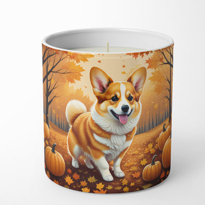 Bougie parfumée Pumpkin Spice avec support en céramique