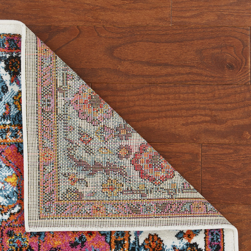 Einike Synthetic Oriental Indoor Rug, Runner 2'3" x 7'